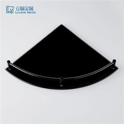 Zuhanyzósarok polc Fekete