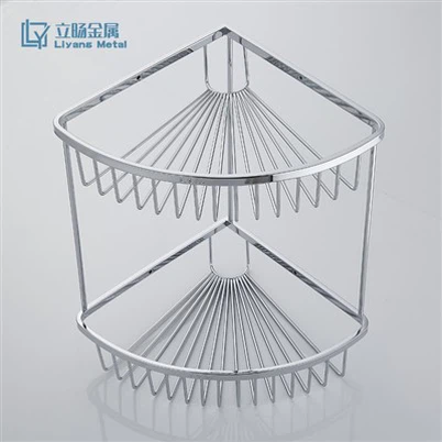 Rozsdamentes acél sarok zuhany kosár